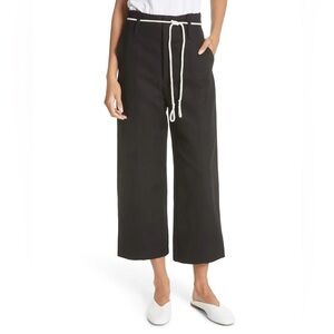 High Rise Linen Cotton Crop Pants size 8